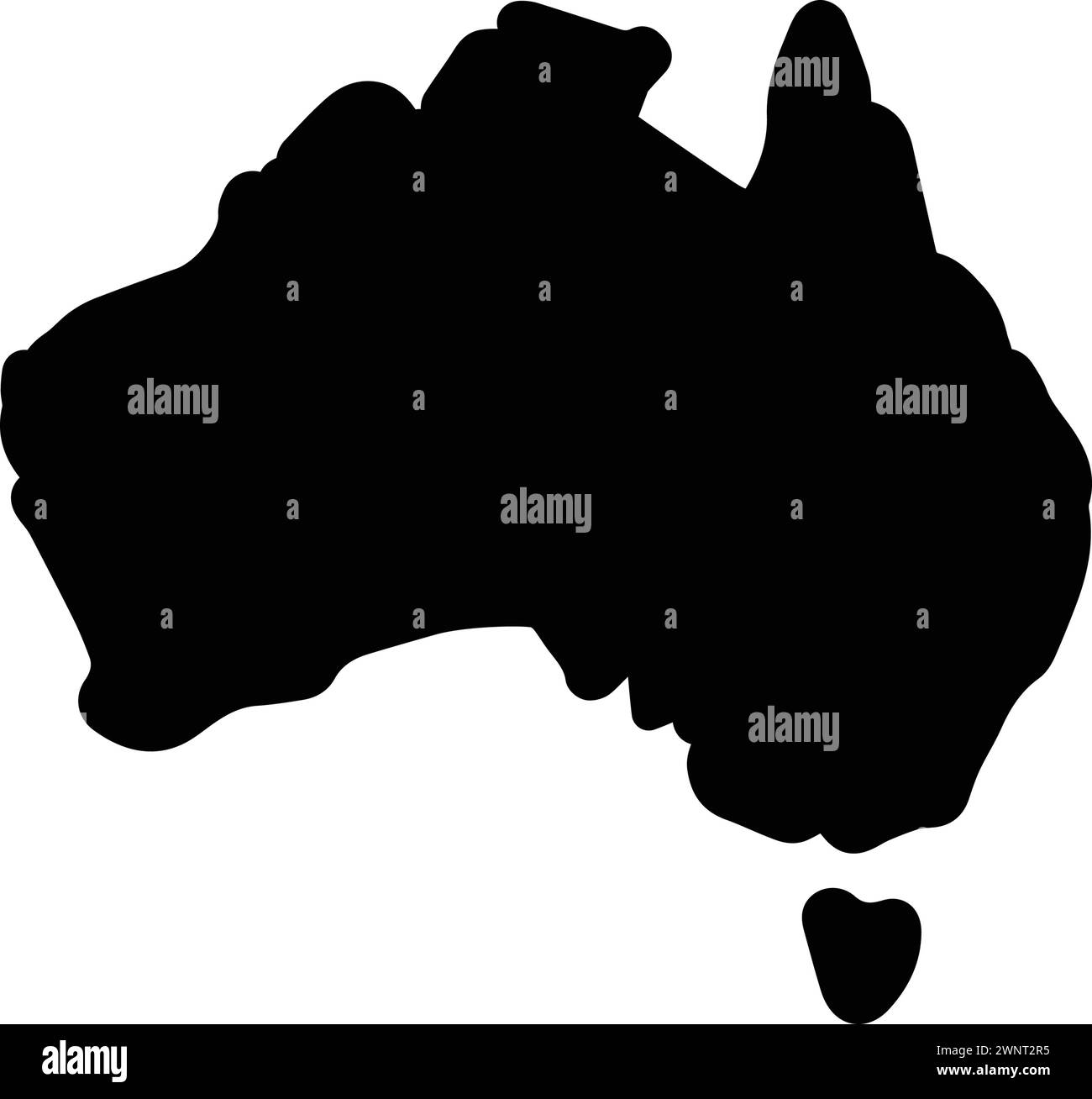 Australia map states Black and White Stock Photos & Images - Alamy