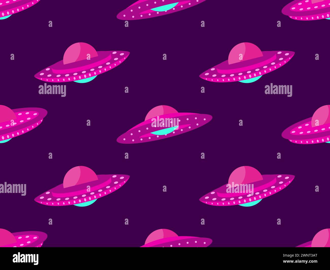 Ufo Alien Pattern Print Blanket main image 1