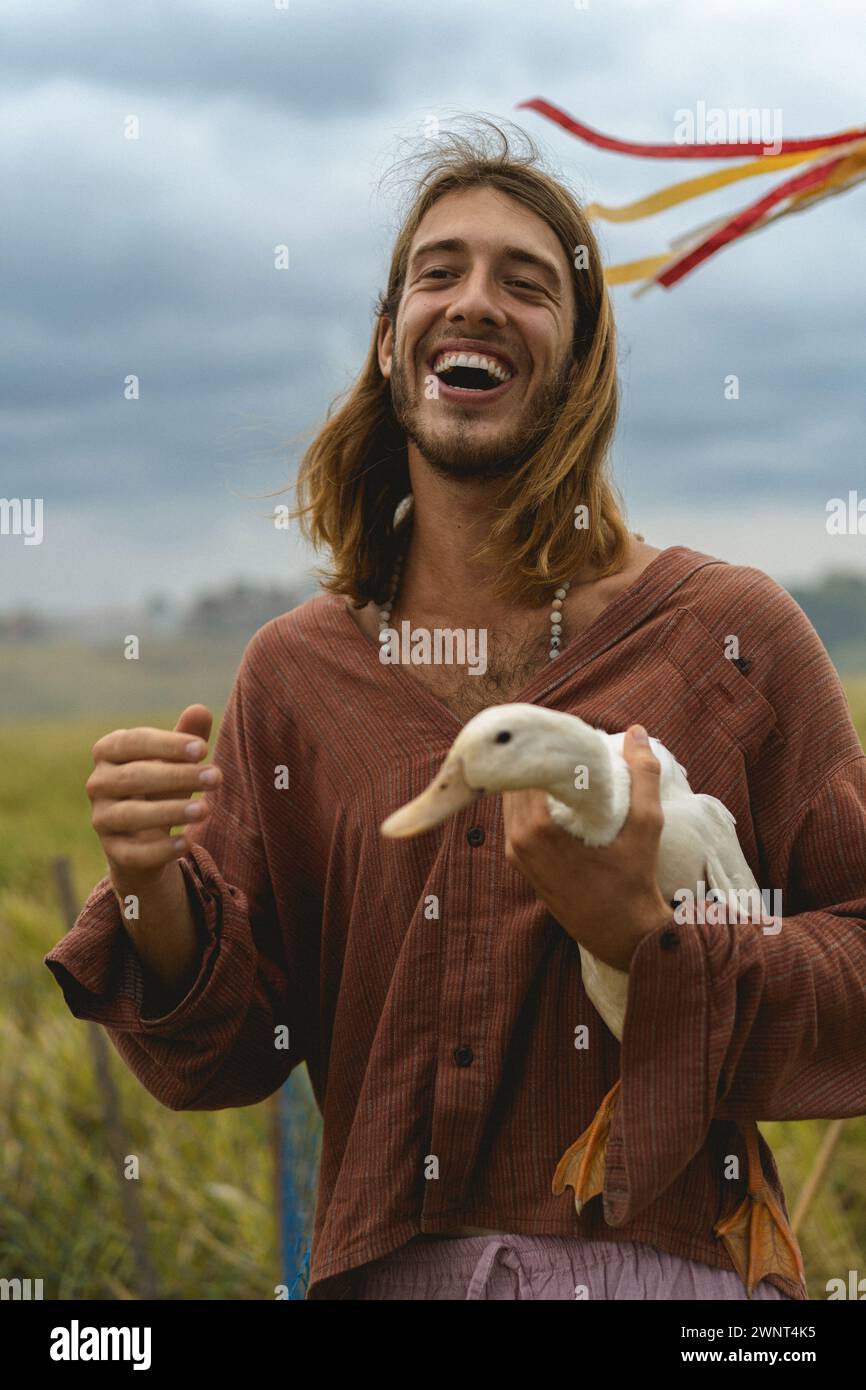 Man with duck hi-res stock photography and images - Alamy