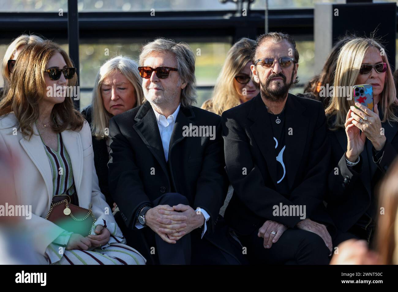 Nancy Shevell, from left, Paul McCartney, Ringo Starr and Barbara Bach