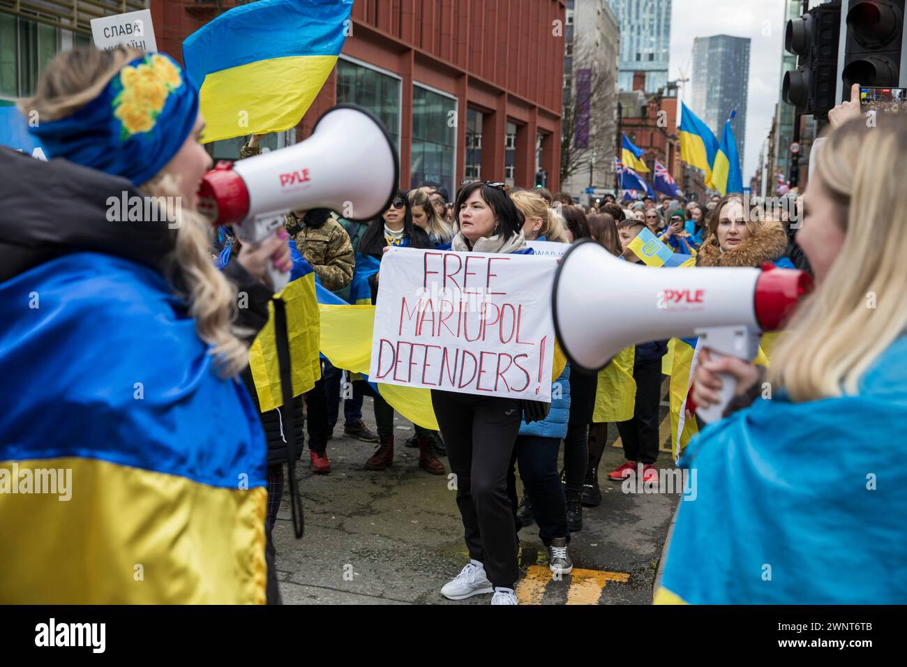 Members of the Ukrainian community came together to mark the second ...
