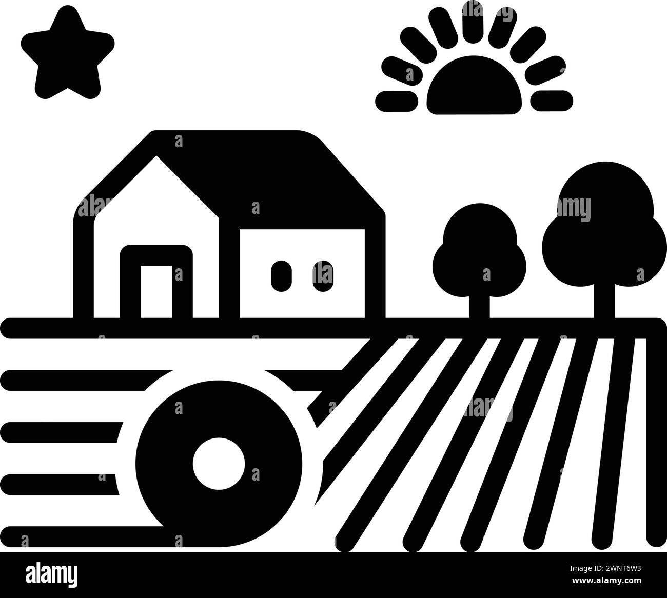 Icon for field,meadow Stock Vector Image & Art - Alamy