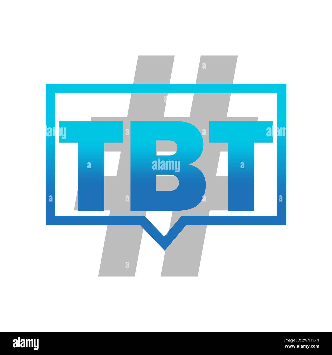 TBT hashtag for social media. Thursday throwback sign. Hashtag for photos or videos. Vector illustration. EPS 10. Stock image. Stock Vector