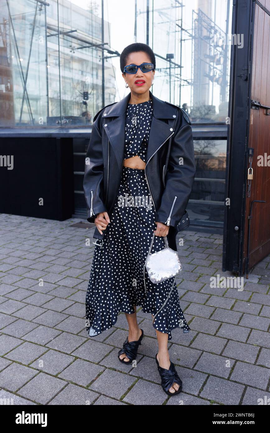 Tamu McPherson attends the Stella McCartney Fall/Winter 20242025 ready
