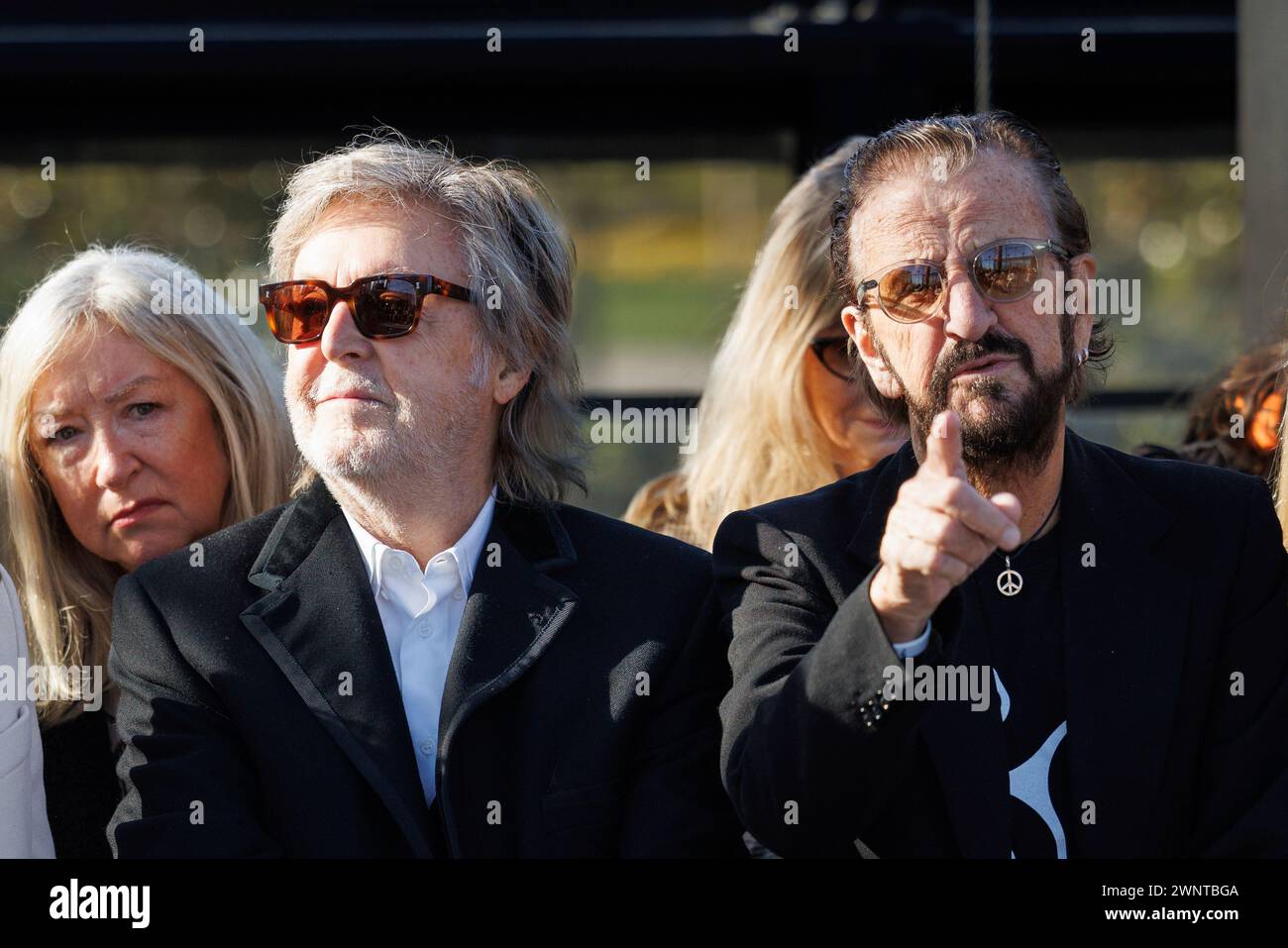 Paul McCartney and Ringo Starr attend the Stella McCartney Fall/Winter