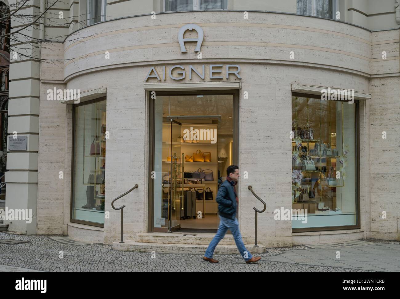 Aigner, Geschäft, Kurfürstendamm, Charlottenburg, Berlin, Deutschland Stock Photo