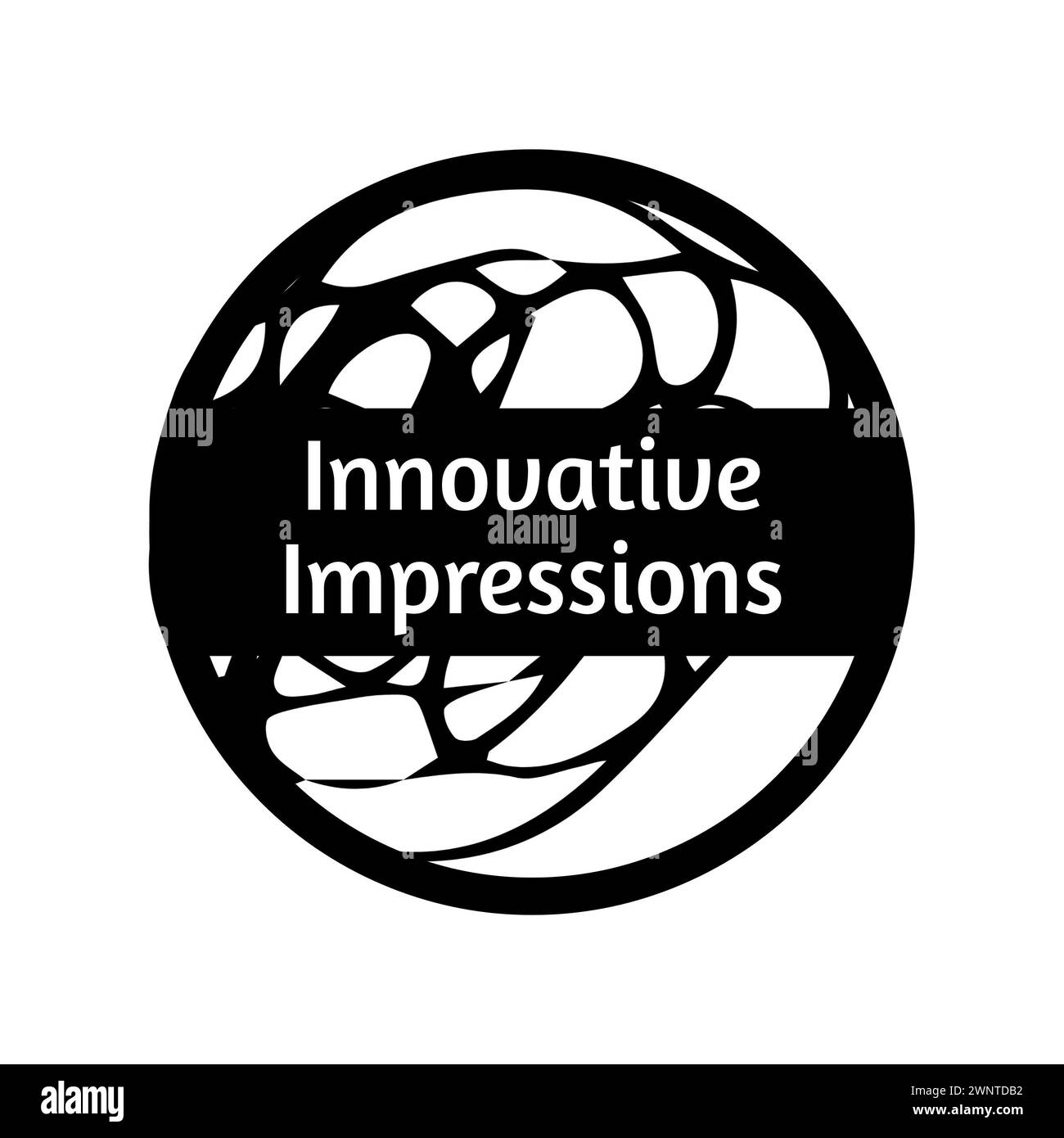 Promoting creativity, the intricate black and white design embodies innovation and sophistication Stock Photo