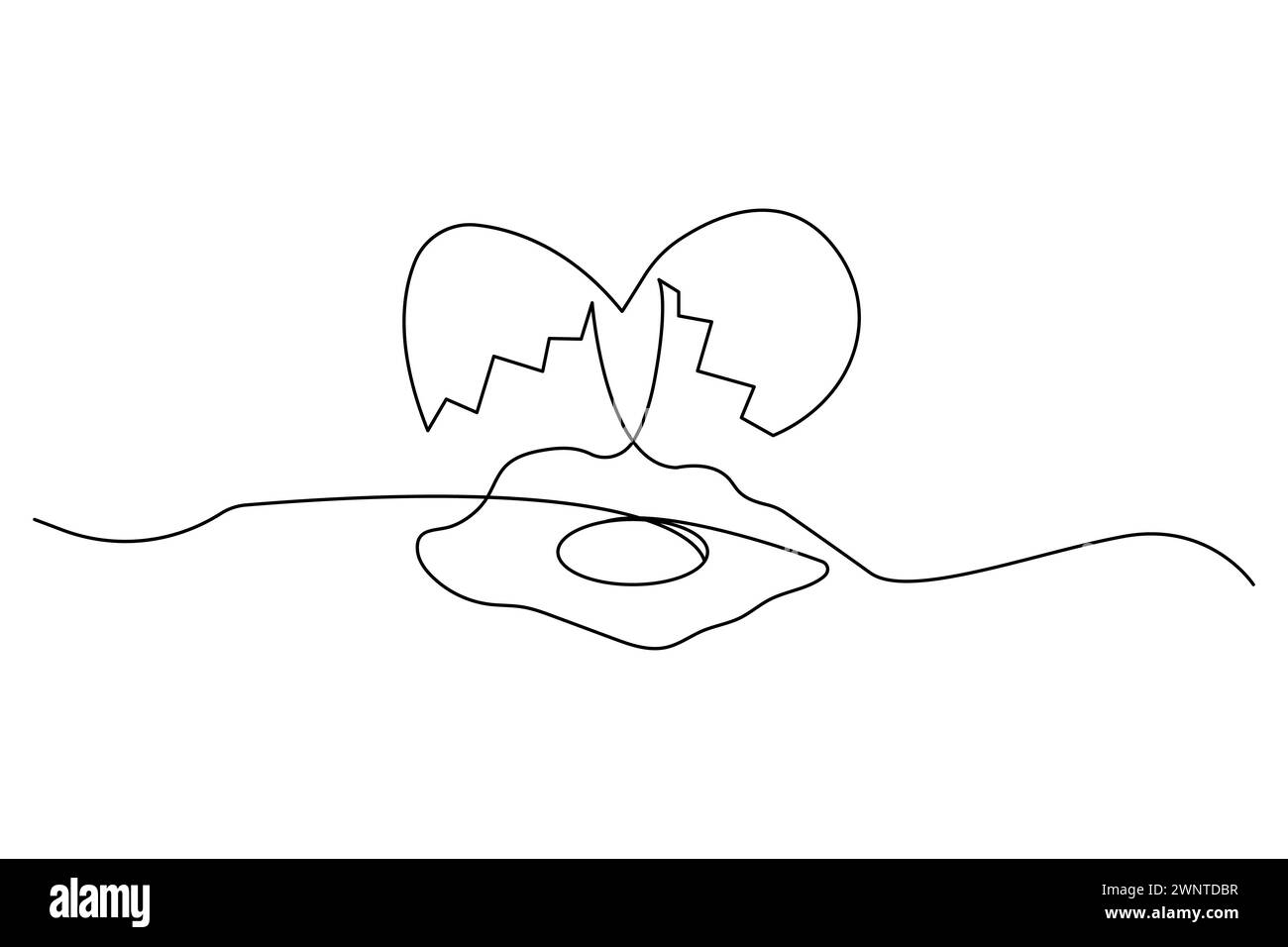 Broken Easter Egg Drawing