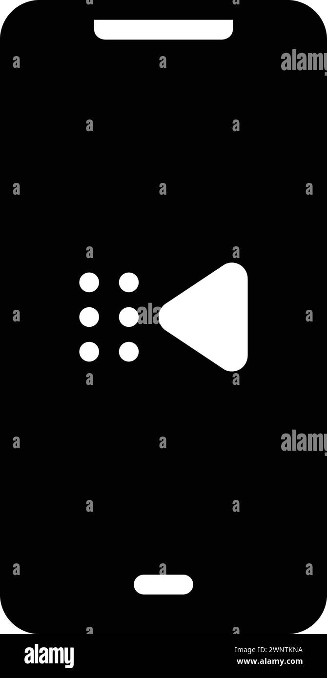 Icon for prev,reply Stock Vector