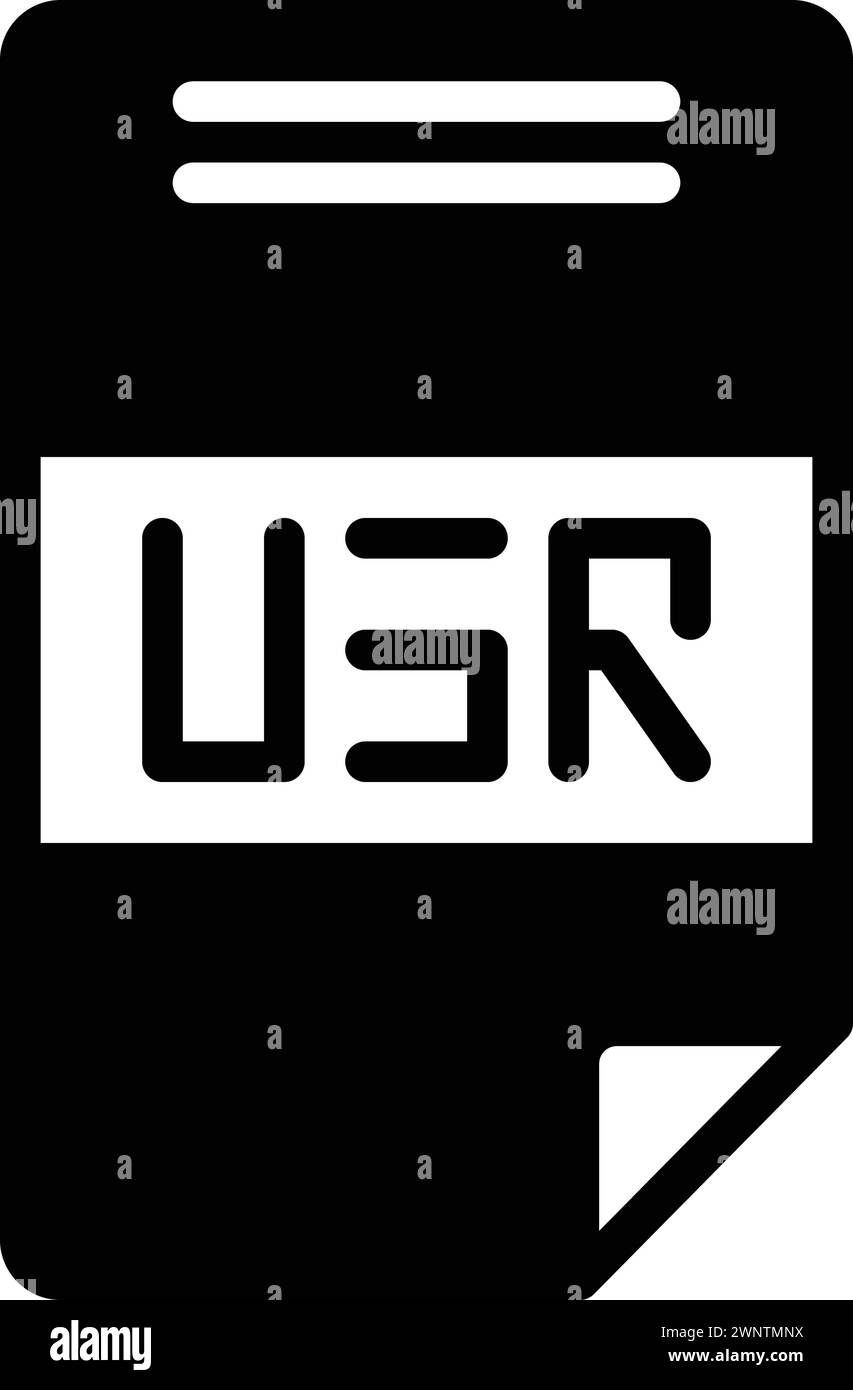 Icon for usr,monogram Stock Vector