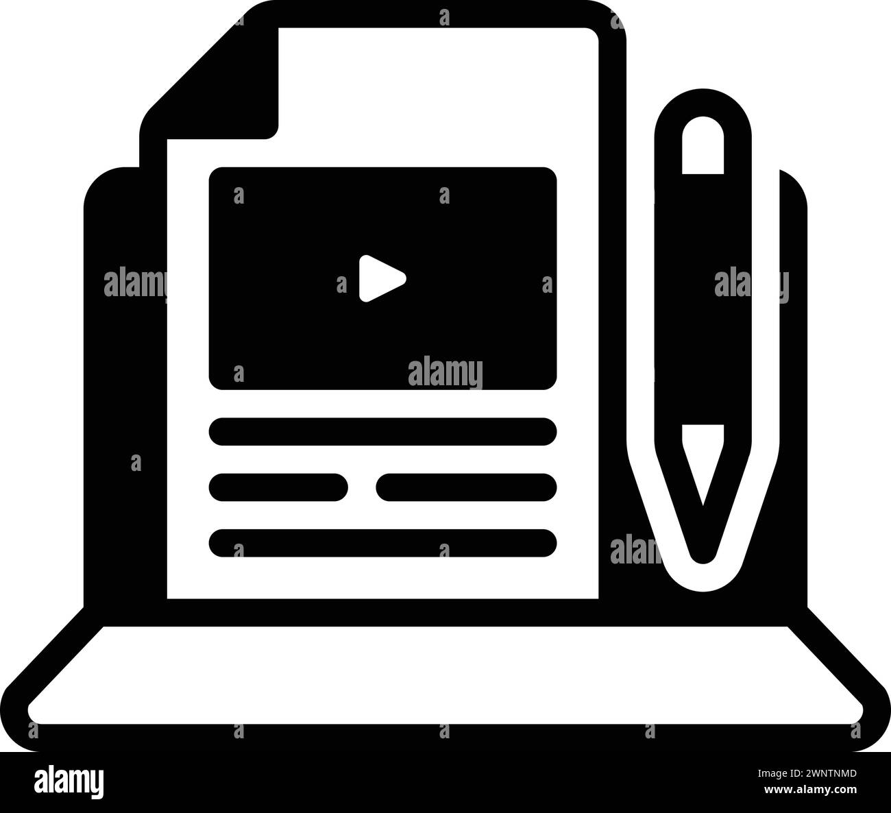 Editor computer Black and White Stock Photos & Images - Alamy