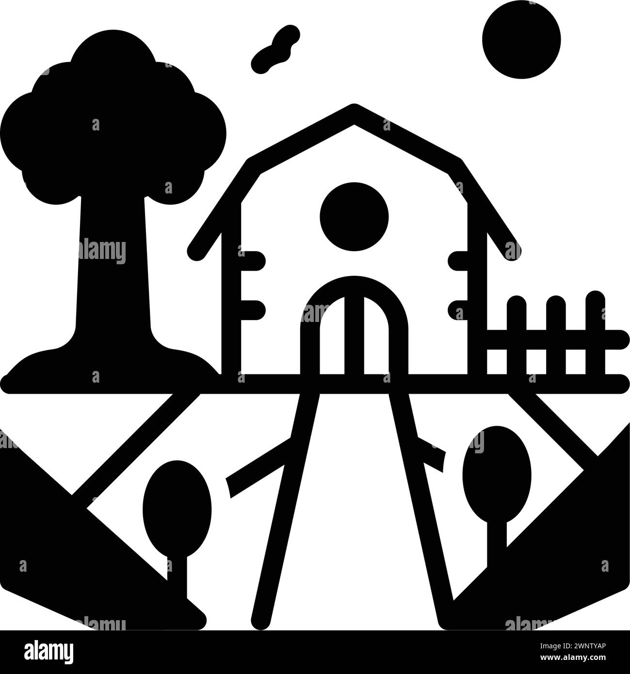 Symbol of farms Black and White Stock Photos & Images - Alamy