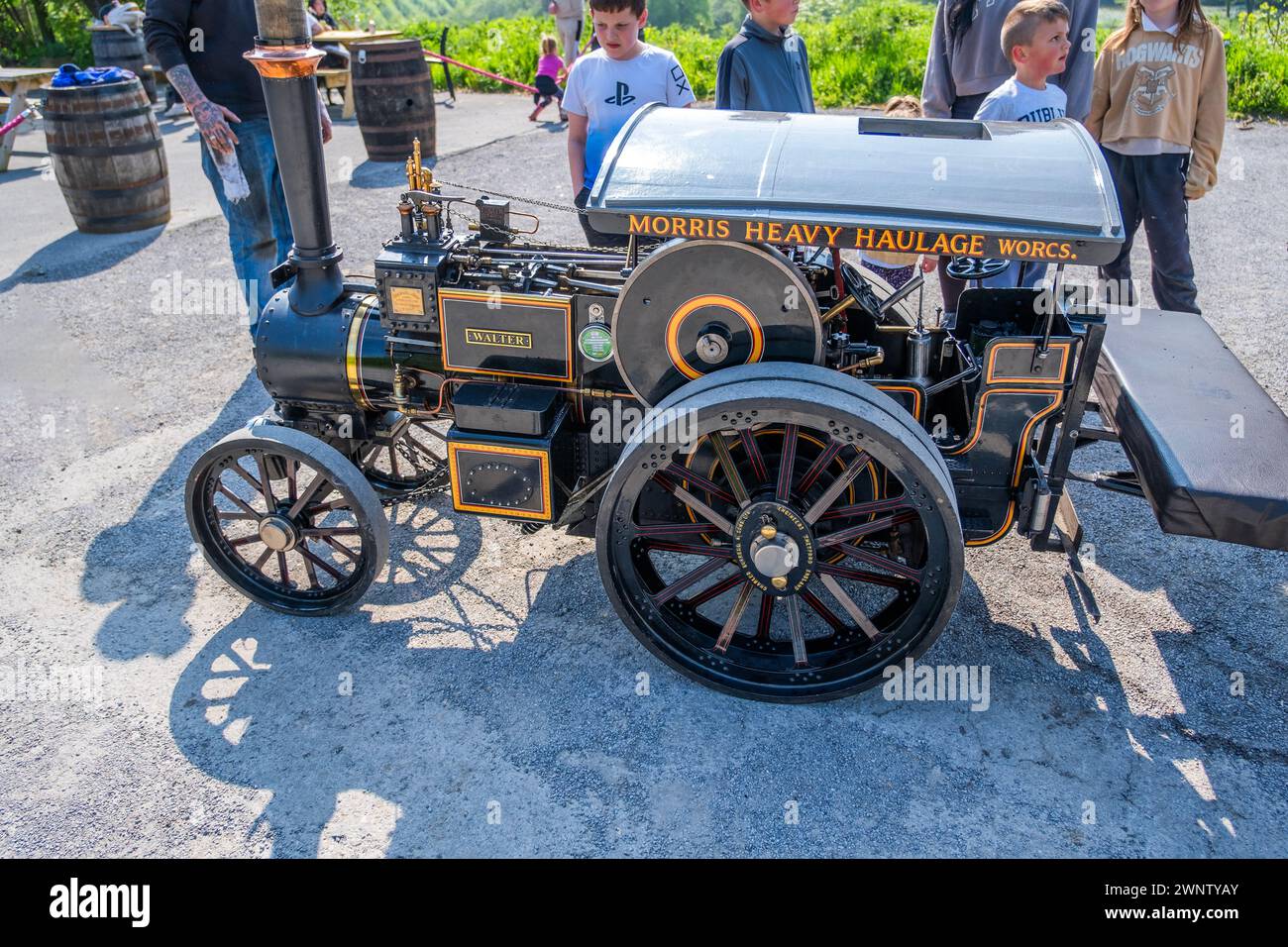 steam engine cotswolds gloucestershire england uk Stock Photo - Alamy