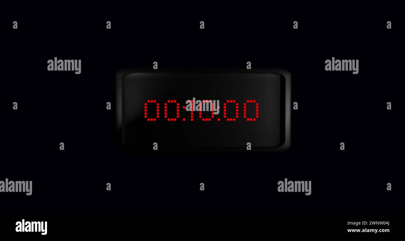 Neon pink digital countdown timer hi-res stock photography and images ...