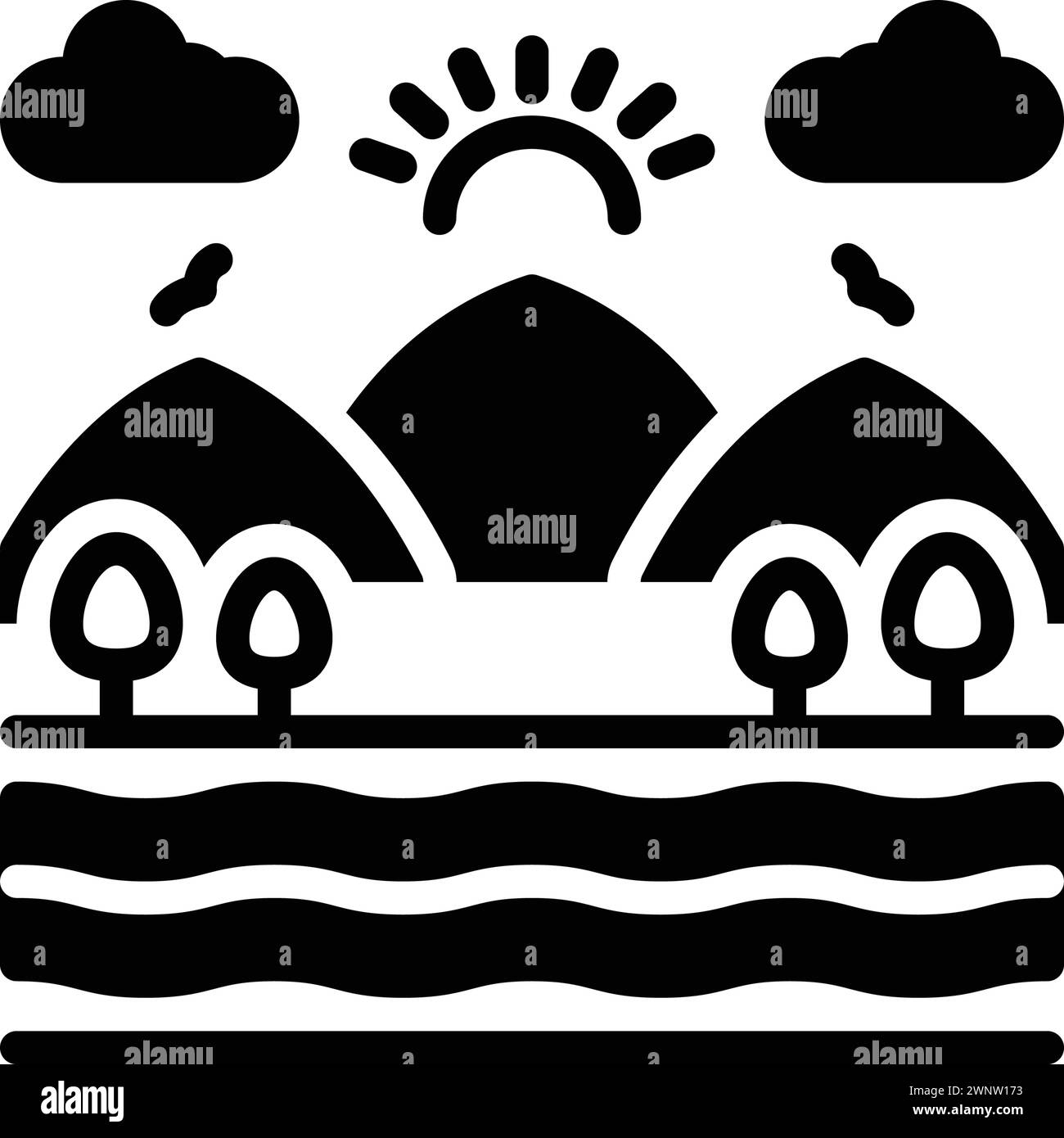 Icon for vast,enormous Stock Vector