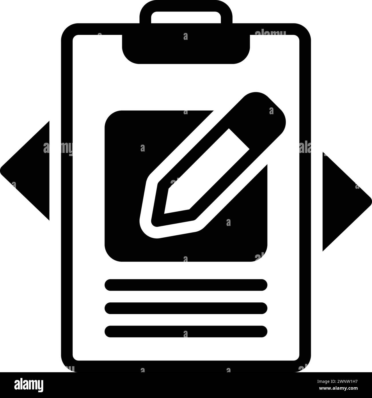 Icon for composed,author Stock Vector