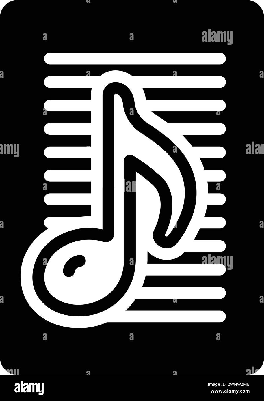 Icon for lyric,music Stock Vector