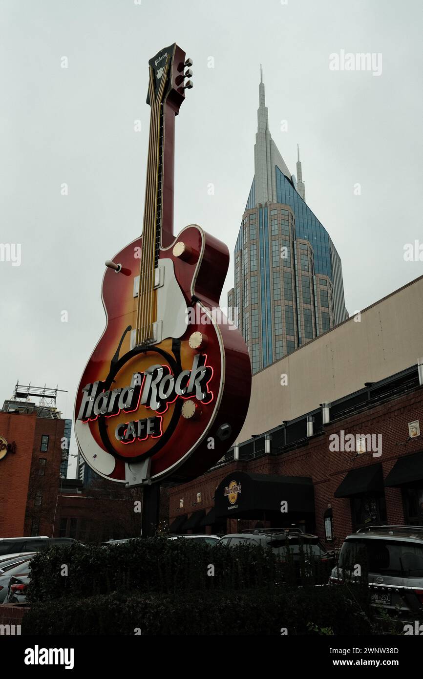 Hard Rock Cafe in Nashville Stock Photo