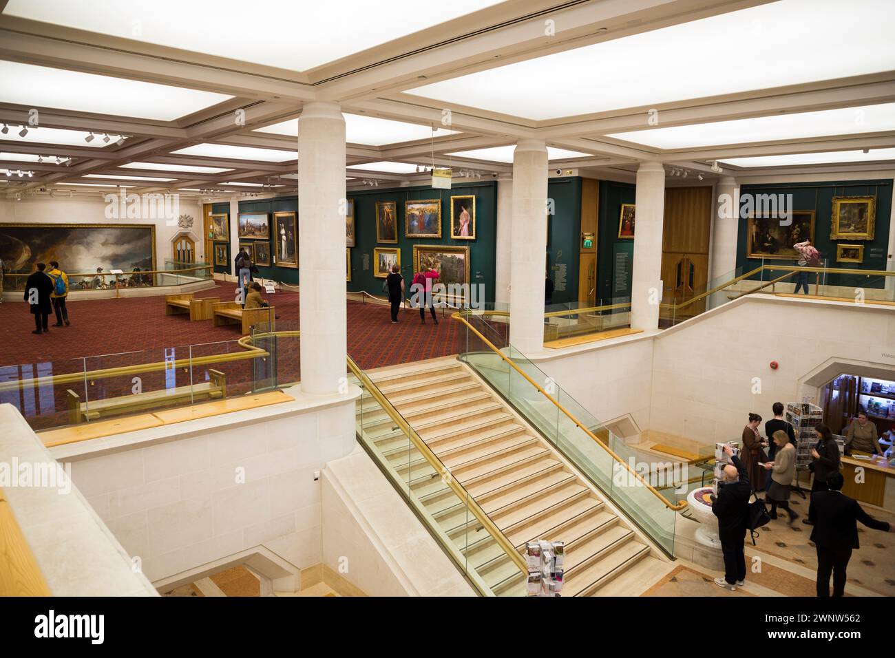 General view of painting collection / paintings inside and the interior ...