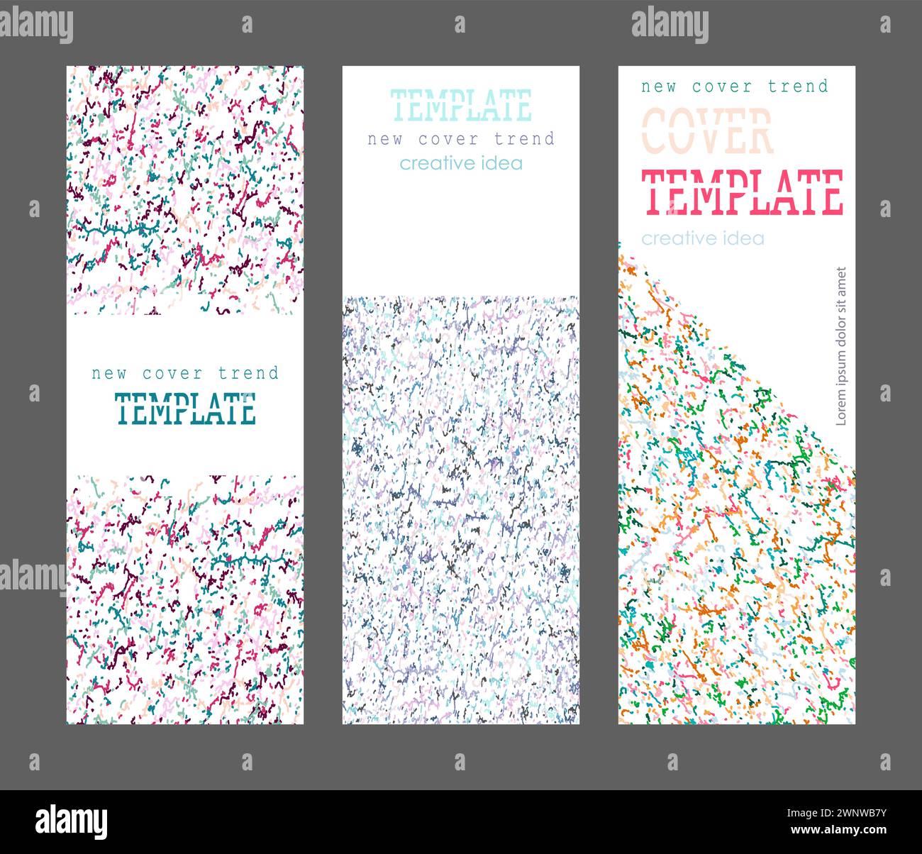 Abstract Text Magazines Abstract cover design. A creative design template for banners, posters ...