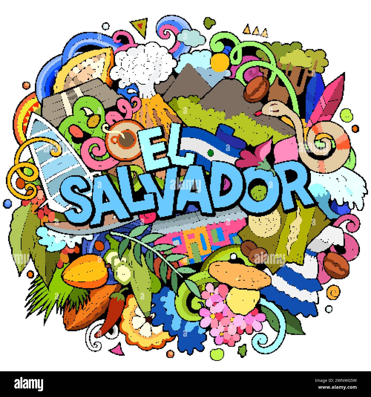 El Salvador Coffee Plantation Cut Out Stock Images & Pictures - Alamy