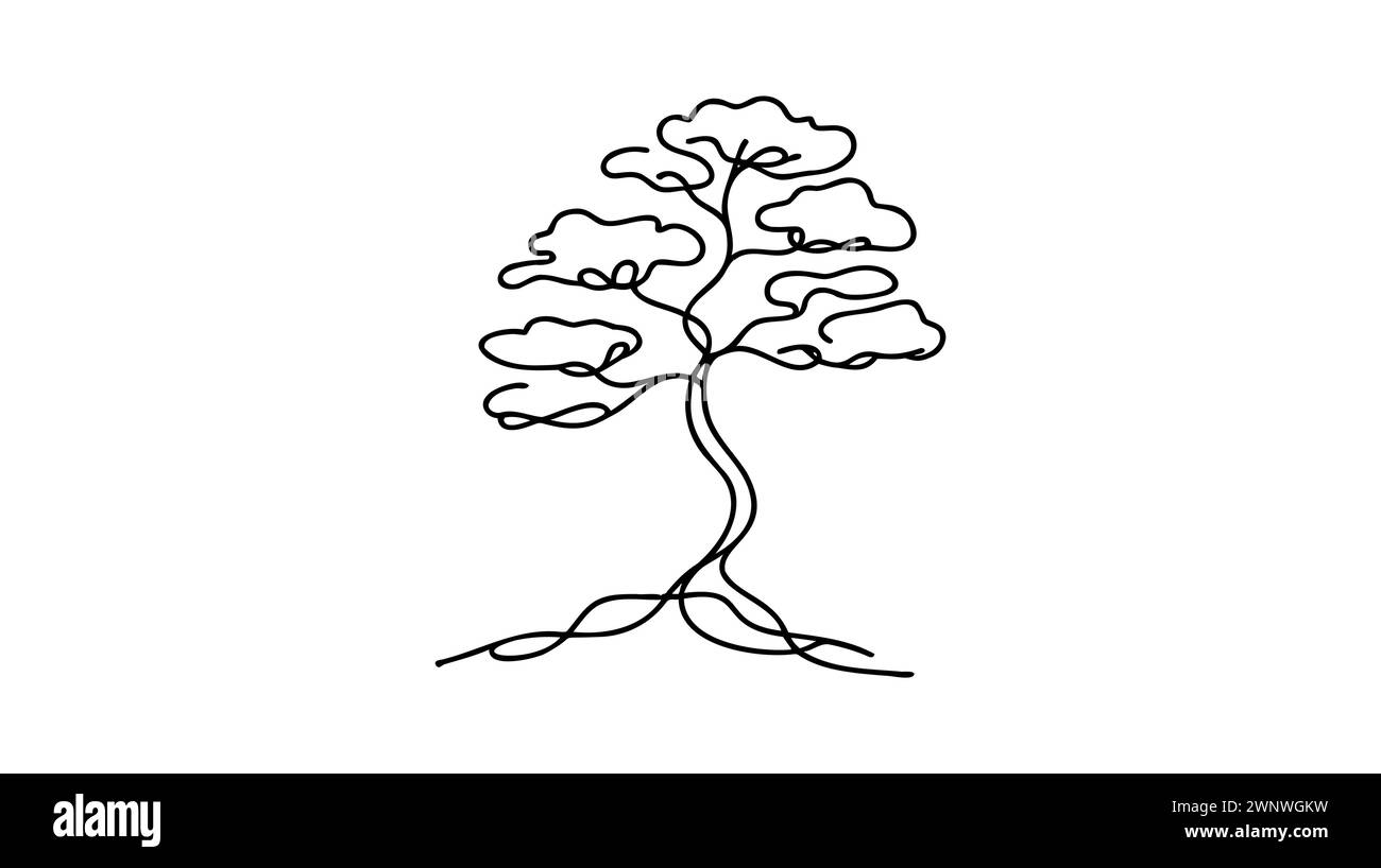 Bonsai doodle hi-res stock photography and images - Alamy