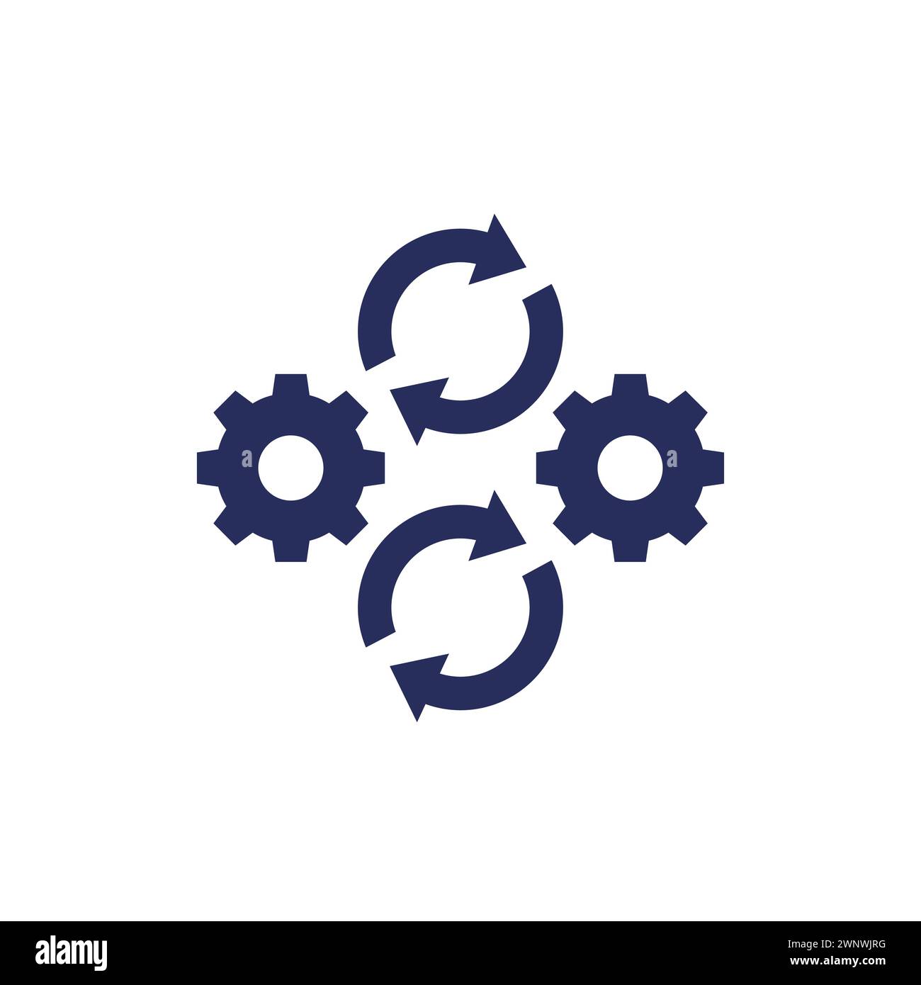 iteration icon on white, vector pictogram Stock Vector Image & Art - Alamy