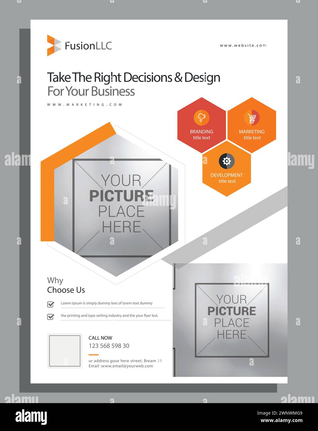 Design annual report, cover, vector template brochures, flyers, presentations or leaflet Stock Vector
