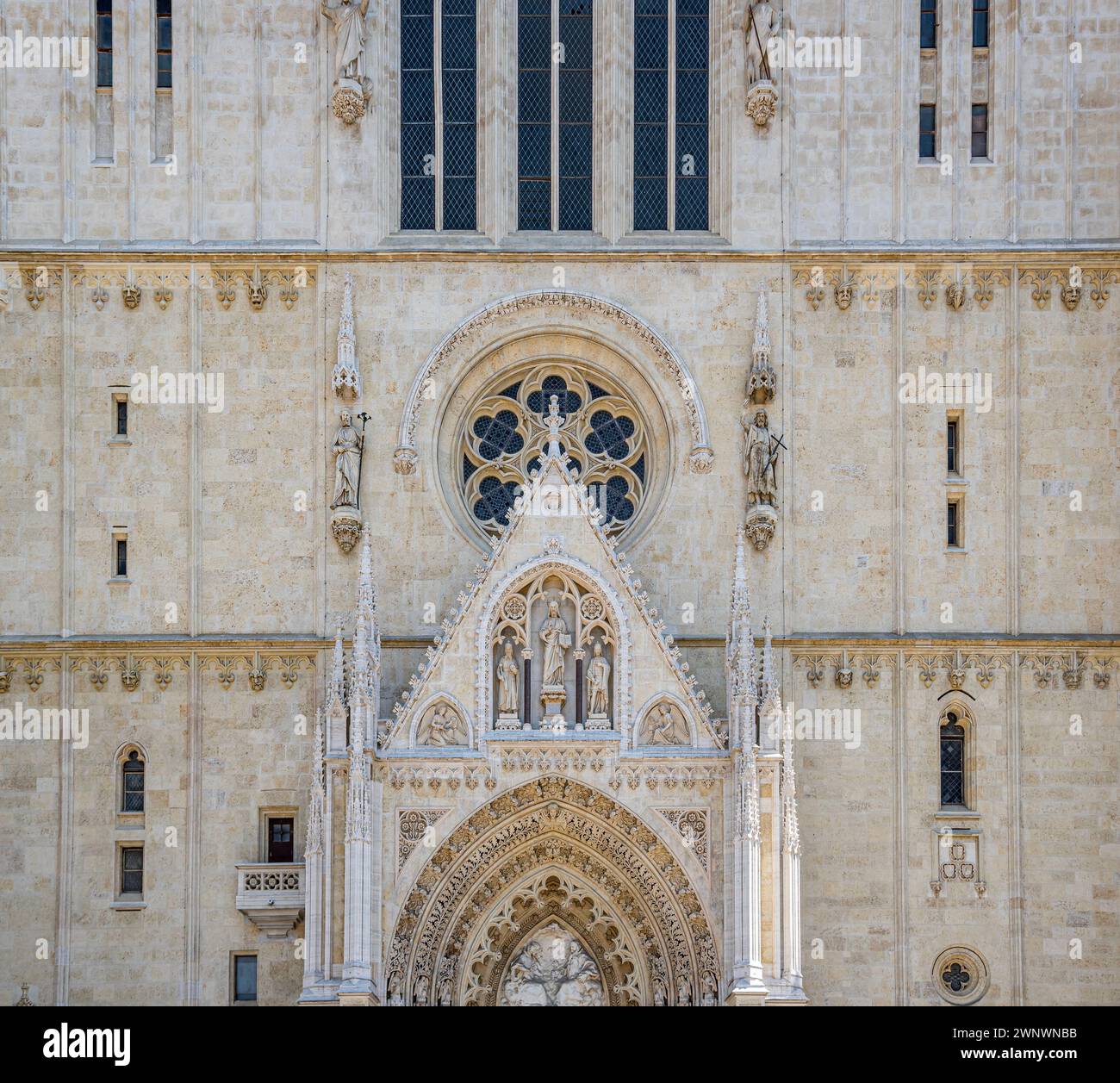 Zagreb Cathedral. roatia. Stock Photo