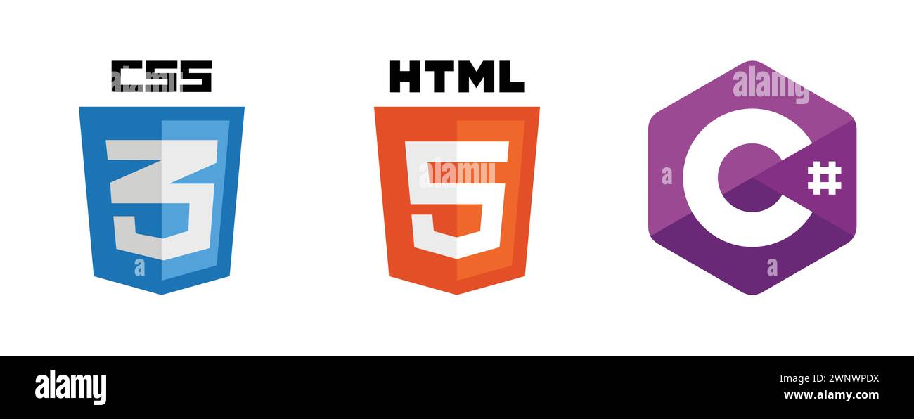Html logo hi-res stock photography and images - Alamy