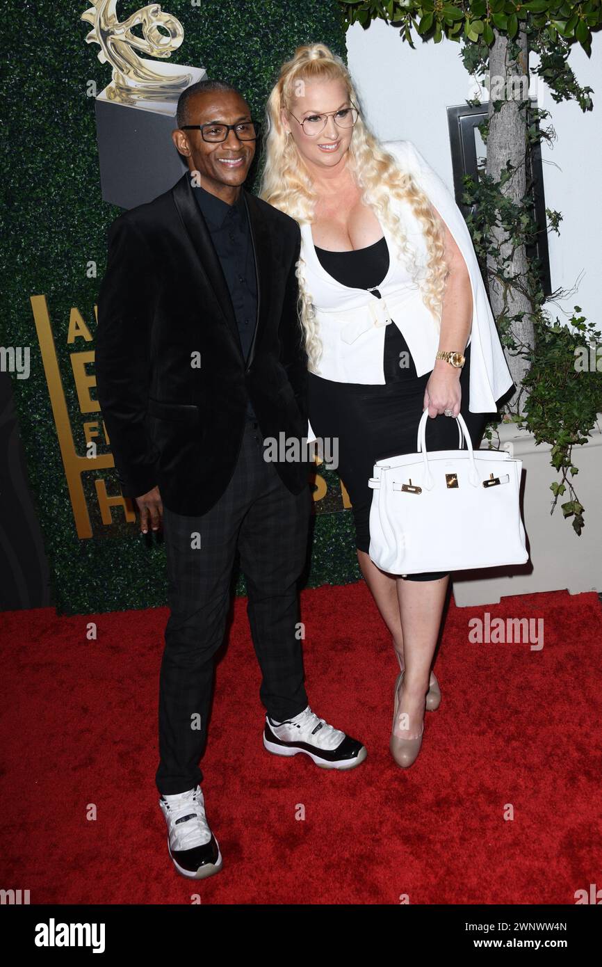 03 March 2024 - Beverly Hills, California - Tommy Davidson, Amanda Moore. 2024 American Black Film Festival Honors: Held at the SLS Hotel. (Credit Image: © Charlie Steffens/AdMedia via ZUMA Press Wire) EDITORIAL USAGE ONLY! Not for Commercial USAGE! Stock Photo