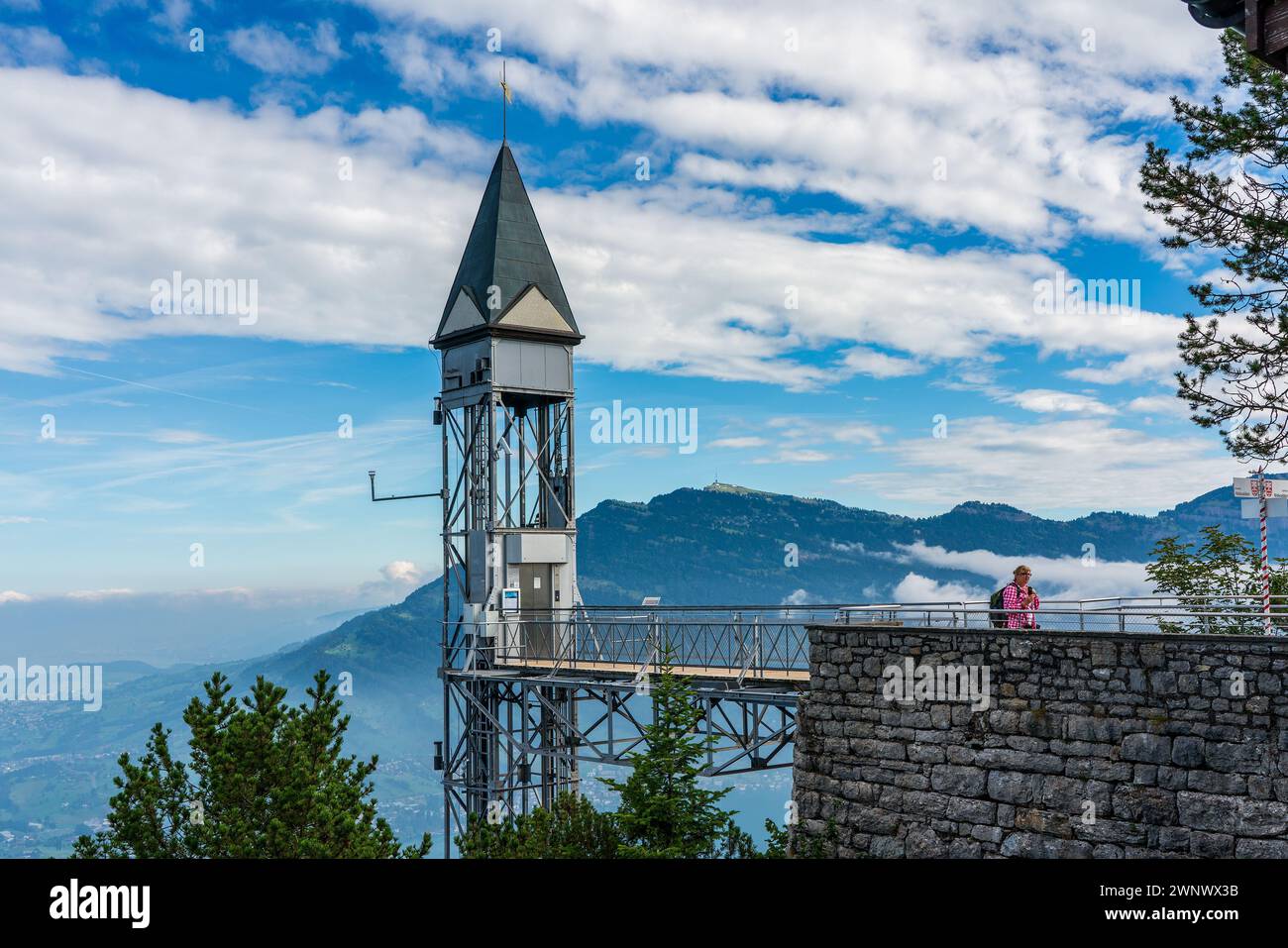 Hammetschwand elevator, Europe's highest freestanding openair