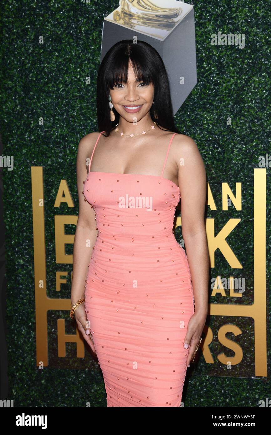 03 March 2024 - Beverly Hills, California - Megan Sousa. 2024 American Black Film Festival Honors: Held at the SLS Hotel. (Credit Image: © Charlie Steffens/AdMedia via ZUMA Press Wire) EDITORIAL USAGE ONLY! Not for Commercial USAGE! Stock Photo