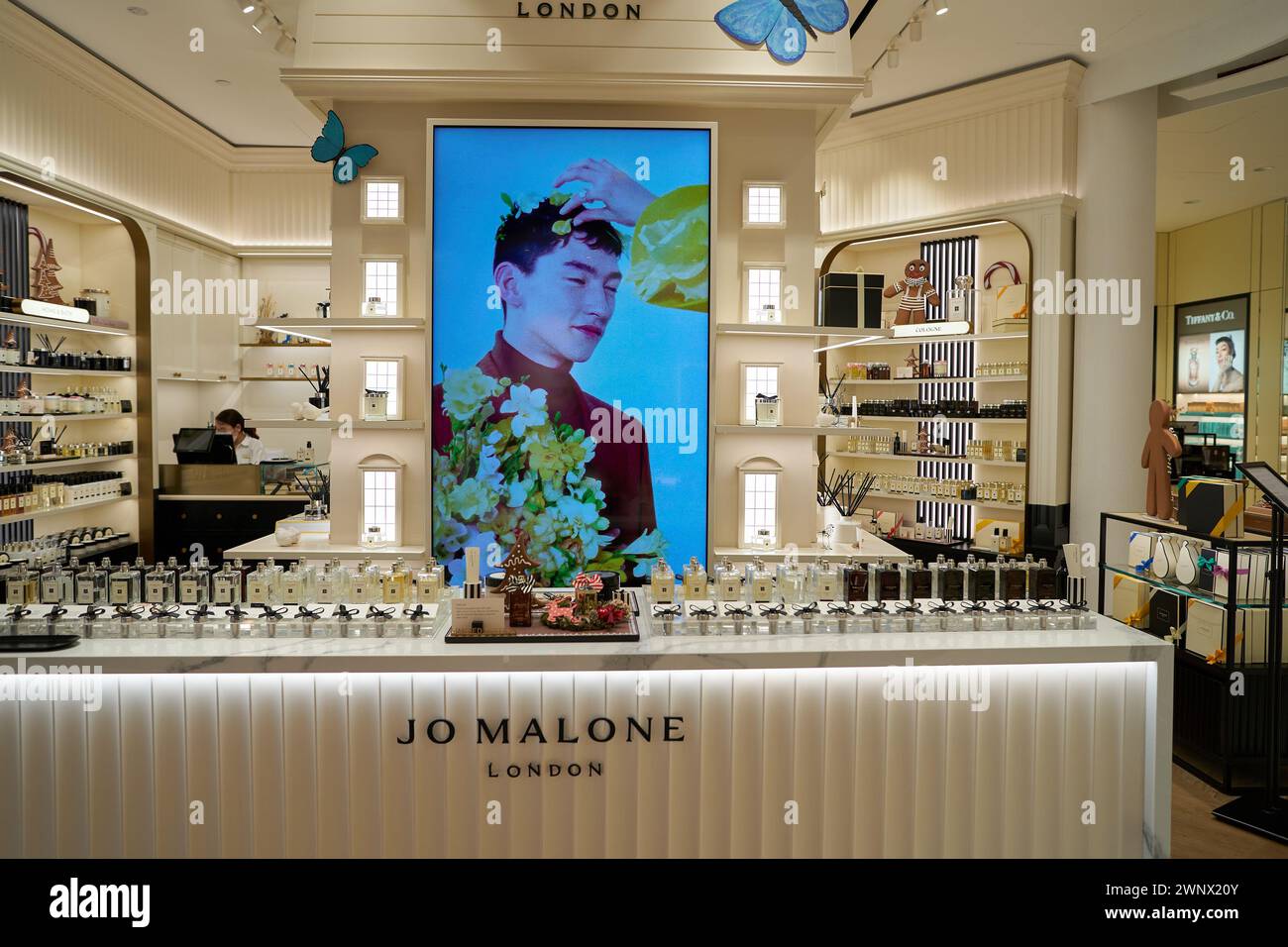 SINGAPORE NOVEMBER 06, 2023 Jo Malone products displayed inside Tang