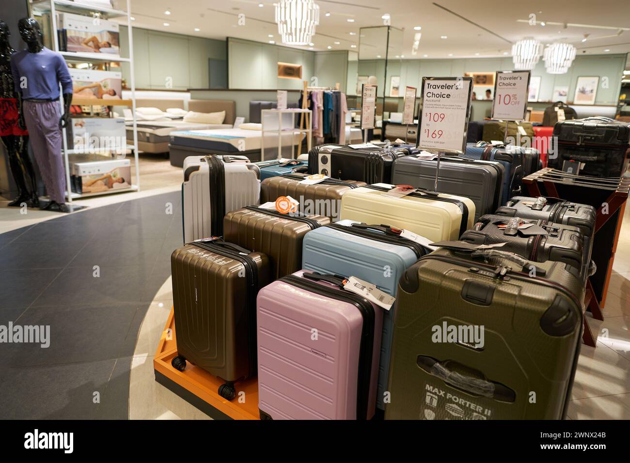 Luggage suitcases sale shop in hi res stock photography and images Alamy