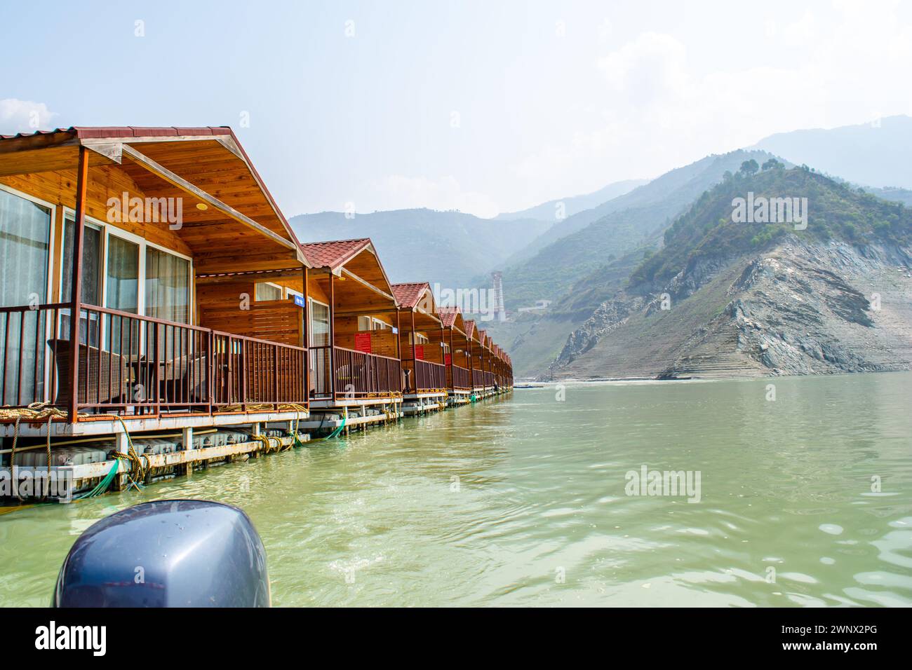 Floating Huts on tehri lake, Floating resort on tehri lake, Uttarakhand