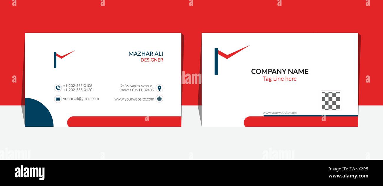Business Card Design Stock Vector
