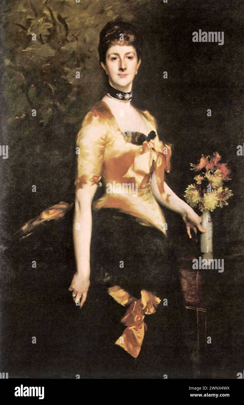JOHN SINGER SARGENT  (1856-1925) Italian-born American painter. Edith, Lady Playfair , 1884. Stock Photo