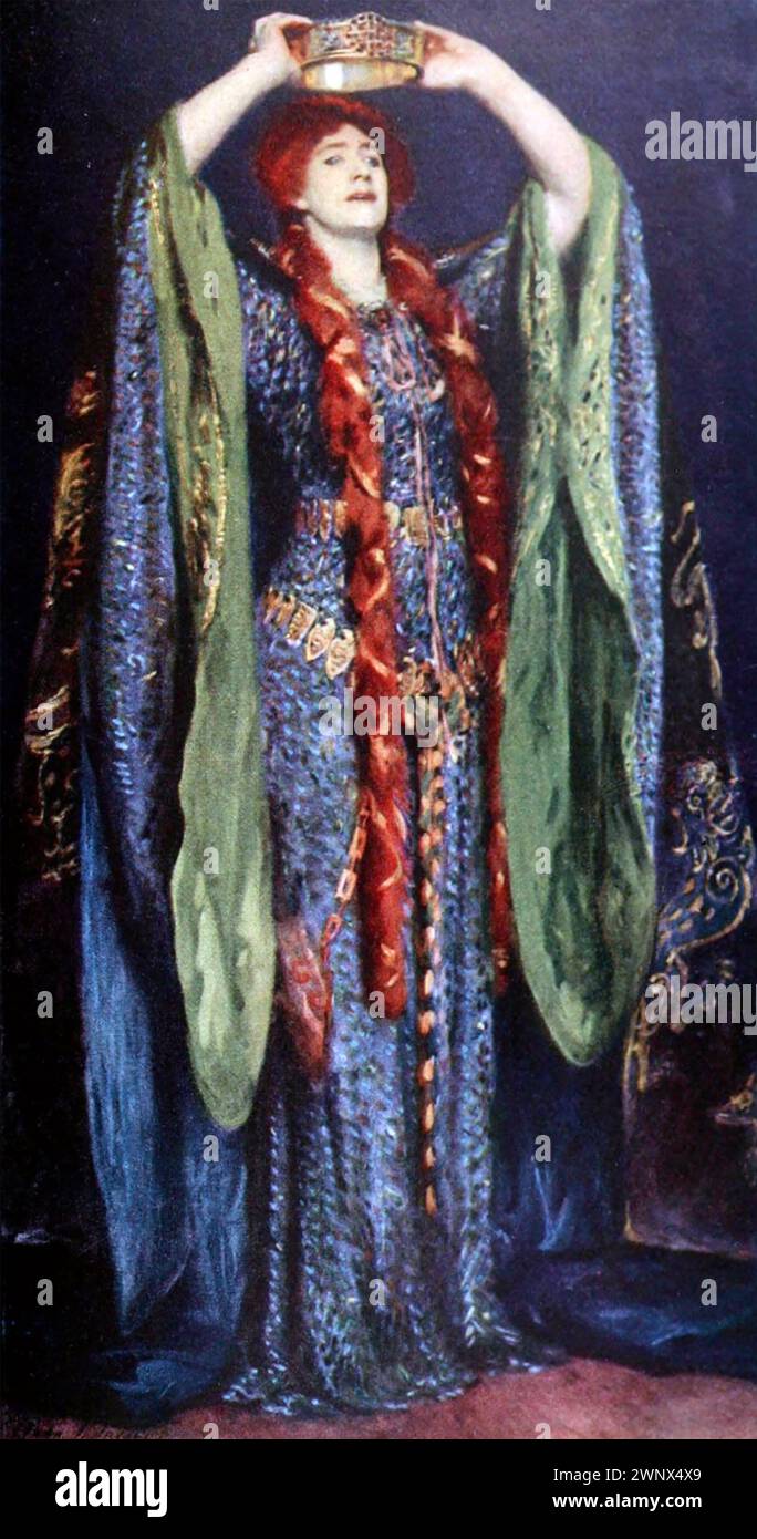 JOHN SINGER SARGENT  (1856-1925) Italian-born American painter. Ellen Terry as Lady Macbeth, 1889 Stock Photo