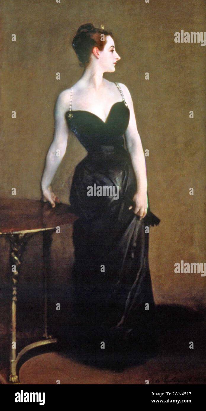 JOHN SINGER SARGENT  (1856-1925) Italian-born American painter. Portrait of Madame X, 1884. Stock Photo