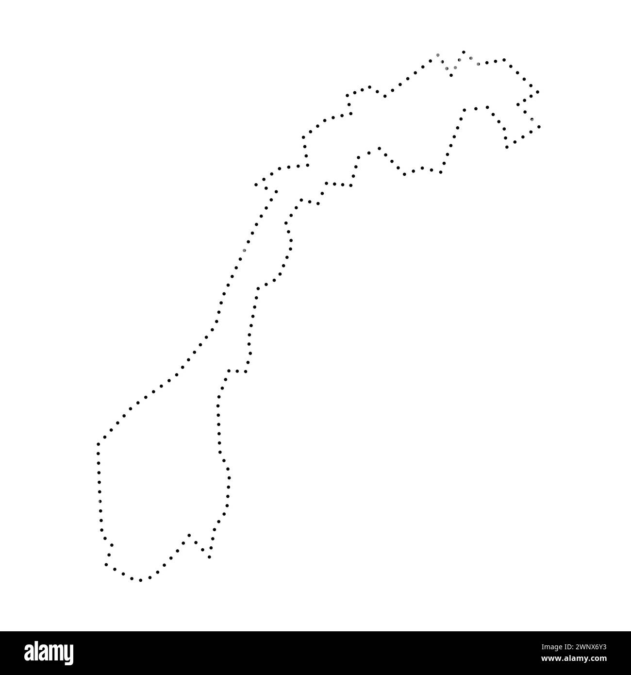 Norway map outline smooth country shape map vector hi-res stock ...