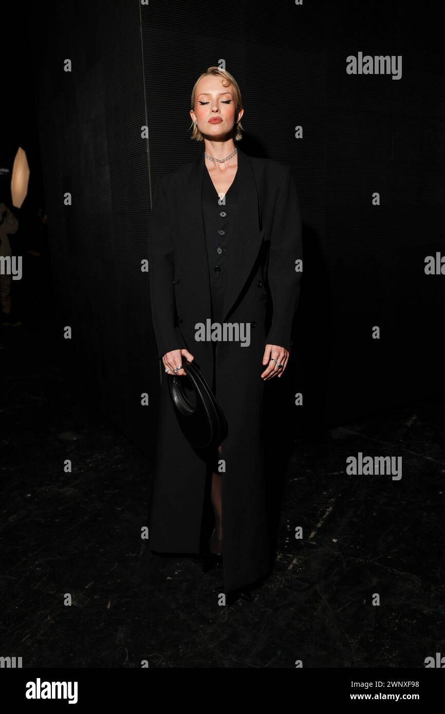 Angele attends the Coperni Fall/Winter 20242025 readytowear collection presented Monday