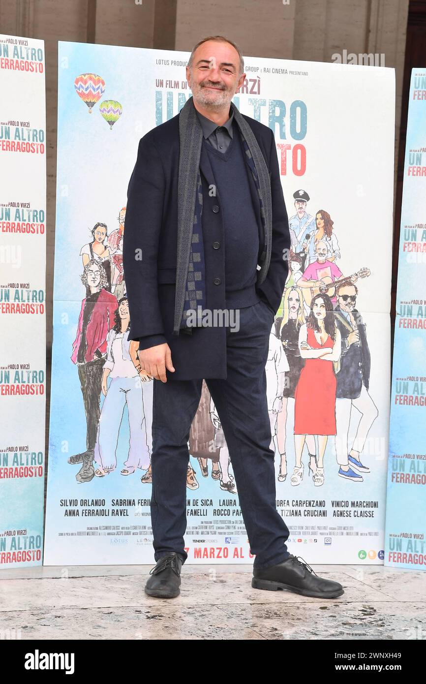 Rome, Italy. 04th Mar, 2024. Rome: Modern Cinema. Photocall film 'Another Ferragosto'. In the photo: Lele Vannoli Credit: Independent Photo Agency/Alamy Live News Stock Photo