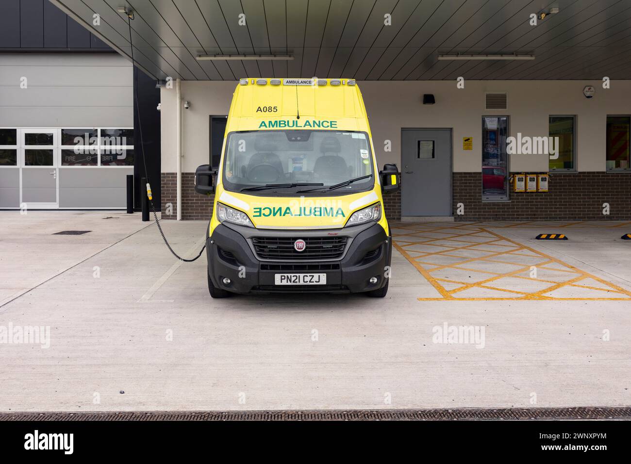 Barrow in Furness united kingdom June 18 2022 Ambulance outside ...