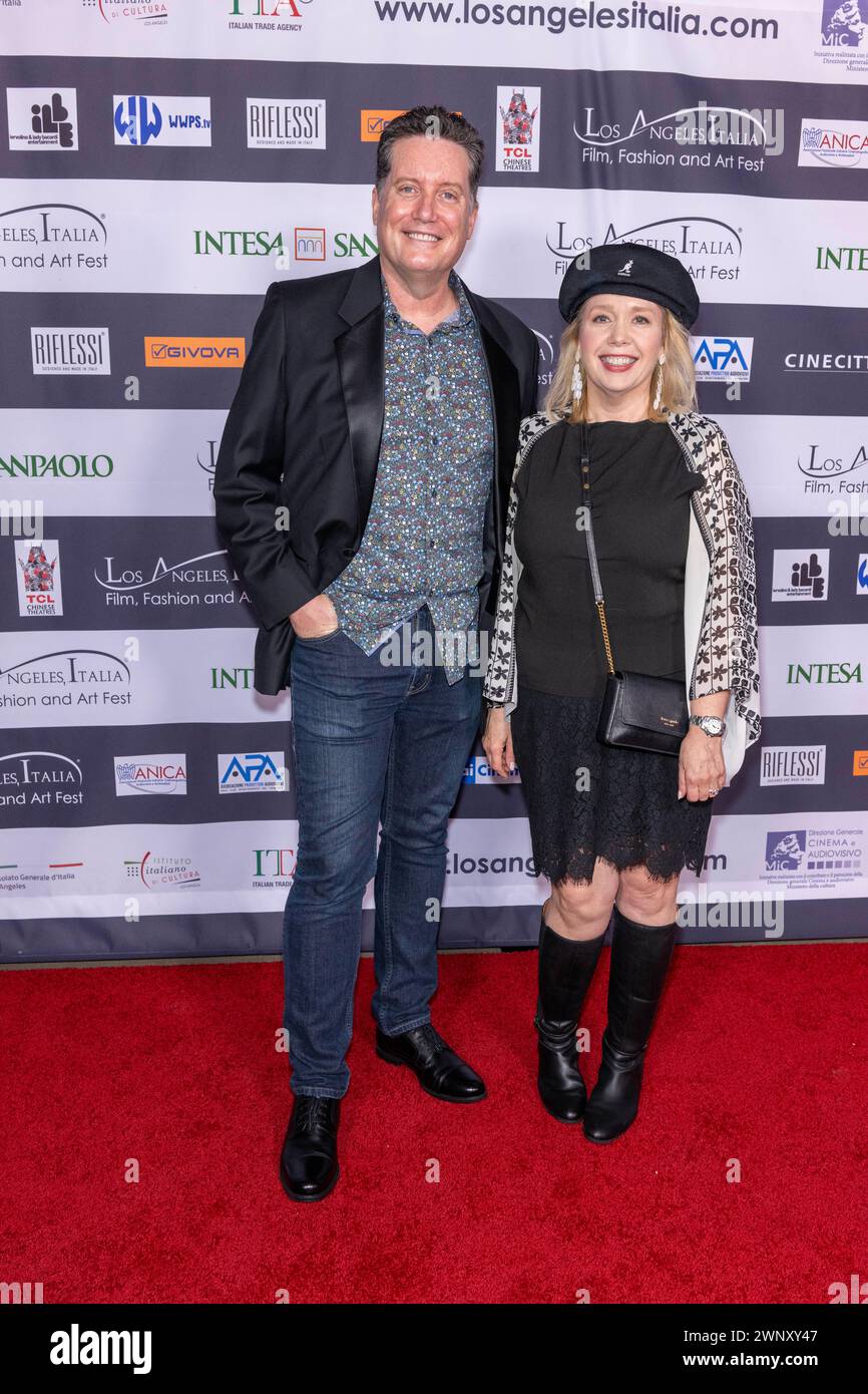 Los Angeles, USA. 03rd Mar, 2024. Actor James Robert Quinn with Ally Quinn attends 2024 Los Angeles Italia Film, Fashion, and Art Fest opening night at TCL Chinese Theatre, Los Angeles, CA, March 3rd, 2024 Credit: Eugene Powers/Alamy Live News Stock Photo