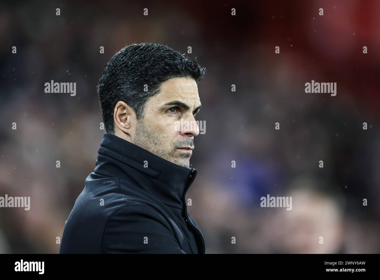 Mikel Arteta manager of Arsenal during the Premier League match