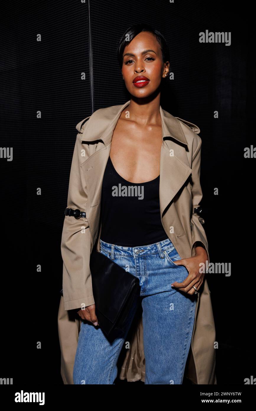 Sabrina Dhowre Elba attends the Coperni Fall/Winter 20242025 readyto