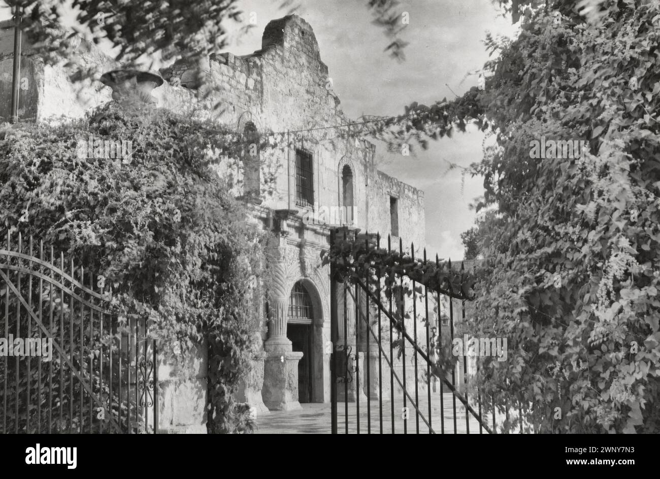 The Alamo, San Antonio, Texas 1936 Stock Photo