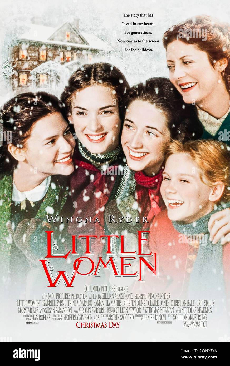 Little Women (1994) directed by Gillian Armstrong and starring Susan Sarandon, Winona Ryder, Kirsten Dunst, Claire Danes and Trini Alvarado. Adaptation of Louisa May Alcott's autobiographical novel about the March sisters in post-Civil War America. Photograph of an original 1994 US one sheet poster. ***EDITORIAL USE ONLY*** Credit: BFA / Columbia Pictures Stock Photo