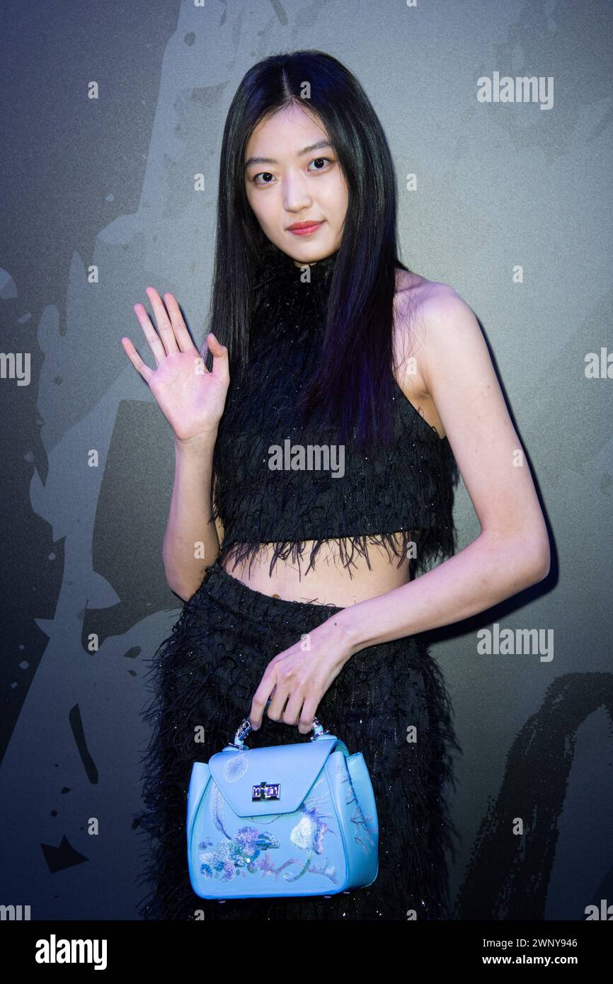 Paris, France. 04th Mar, 2024. Sun Qian attending the Shiatzy Chen Womenswear Fall/Winter 2024-2025 show as part of Paris Fashion Week in Paris, France on March 04, 2024. Photo by Aurore Marechal/ABACAPRESS.COM Credit: Abaca Press/Alamy Live News Stock Photo